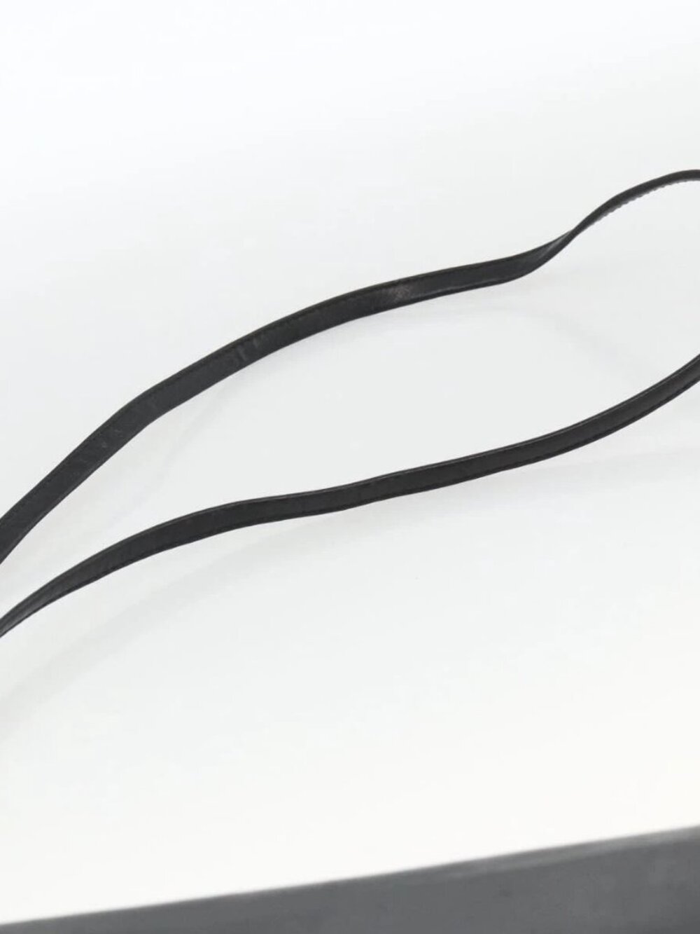 Christian Dior Shoulder Bag Leather Black Gold Auth 174078 - Picture 8 of 15